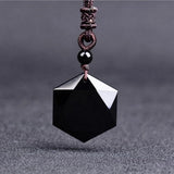 Natural Galaxy Obsidian Necklace