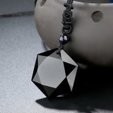 Natural Galaxy Obsidian Necklace