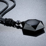 Natural Galaxy Obsidian Necklace