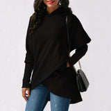 Asymmetric Pullover Hoodie Sweatshirt