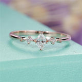 Marquise Cut Three Stone Ring