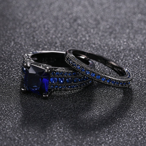 Vintage Sapphire Zircon Rings