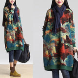 One Piece Cotton Floral Dress