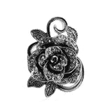 Big Rose Flower Elegant Ring