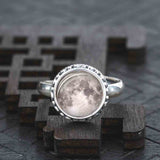 Luminous Galaxy Moon Ring