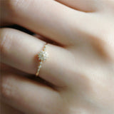 Delicate Snowflake Ring