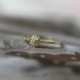 Delicate Snowflake Ring
