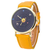 Galaxy Orbit Leather Watch