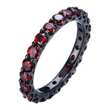 Black Gold Filled Vintage Ruby Ring