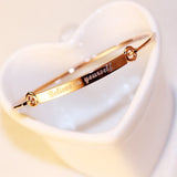 Believe in Yourself Rose Gold Plated Bracelet