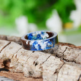 Handmade Wood Resin Flower Ring