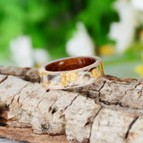 Handmade Wood Resin Flower Ring