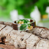 Handmade Wood Resin Flower Ring