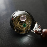 Handmade Cosmic Galaxy Glass Pendant