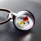 Handmade Cosmic Galaxy Glass Pendant
