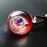 Handmade Cosmic Galaxy Glass Pendant