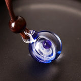 Handmade Cosmic Galaxy Glass Pendant
