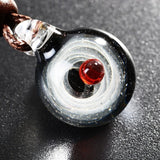 Handmade Cosmic Galaxy Glass Pendant