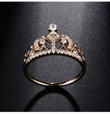 Princess Crown Cubic Zirconia Ring