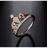 Princess Crown Cubic Zirconia Ring