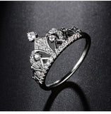 Princess Crown Cubic Zirconia Ring