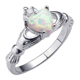 Exquisite White Fire Opal Ring