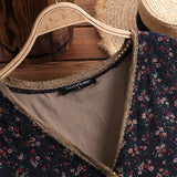 Vintage Floral Print Button-up Cardigan