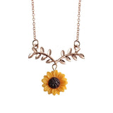 HELIANTHUS™ - SUNFLOWER PENDANT NECKLACE