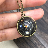 Glass Dome Solar System Pendant