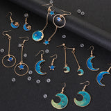 Lovely Star Moon Stud Earrings