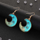 Lovely Star Moon Stud Earrings