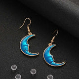 Lovely Star Moon Stud Earrings