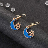 Lovely Star Moon Stud Earrings