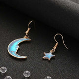 Lovely Star Moon Stud Earrings