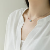Van Gogh's Glitter Emerald Necklace