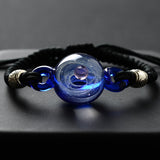 Handmade Glass Galaxy Planets Bracelet