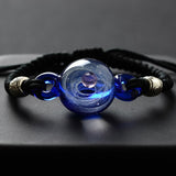 Handmade Glass Galaxy Planets Bracelet