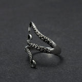 Titanium Steel Octopus Ring