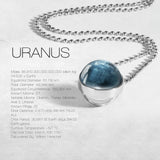 Double Sided Glass Dome Solar System Necklace