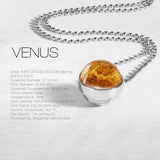 Double Sided Glass Dome Solar System Necklace