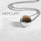 Double Sided Glass Dome Solar System Necklace