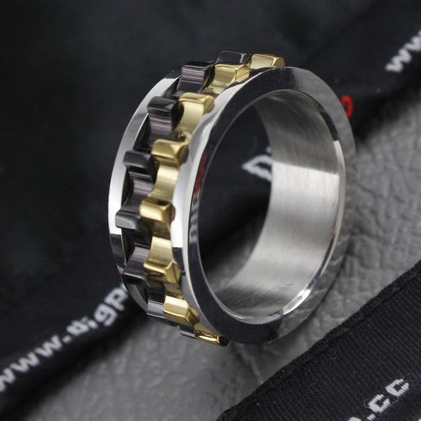 Moveable Gear Fidget Ring