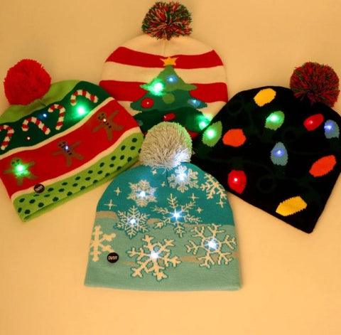 Christmas LED Beanies