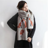 Cashmere Scarf Fox