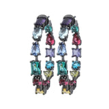 Black Copper Colorful AAA Cubic Zirconia Earring