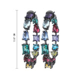Black Copper Colorful AAA Cubic Zirconia Earring