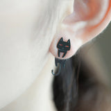 Asymmetric Cat Earrings - Allergy Free