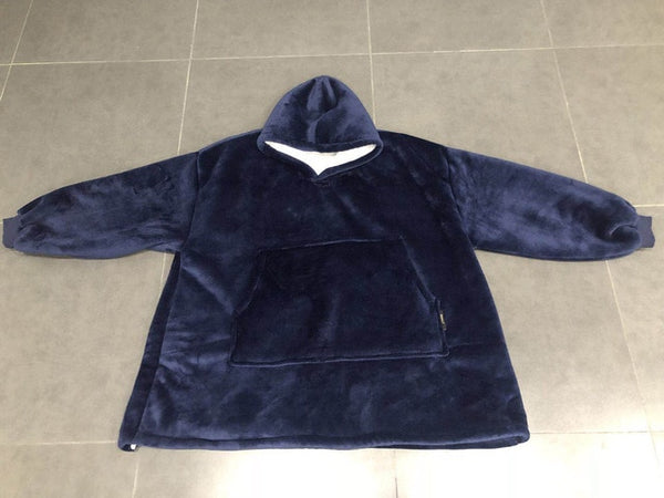 Comfy Thick Hooded Fleece Blanket