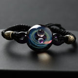 Handmade Glass Galaxy Planets Bracelet