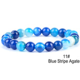 Volcanic Natural Chakra Beads Bracelet